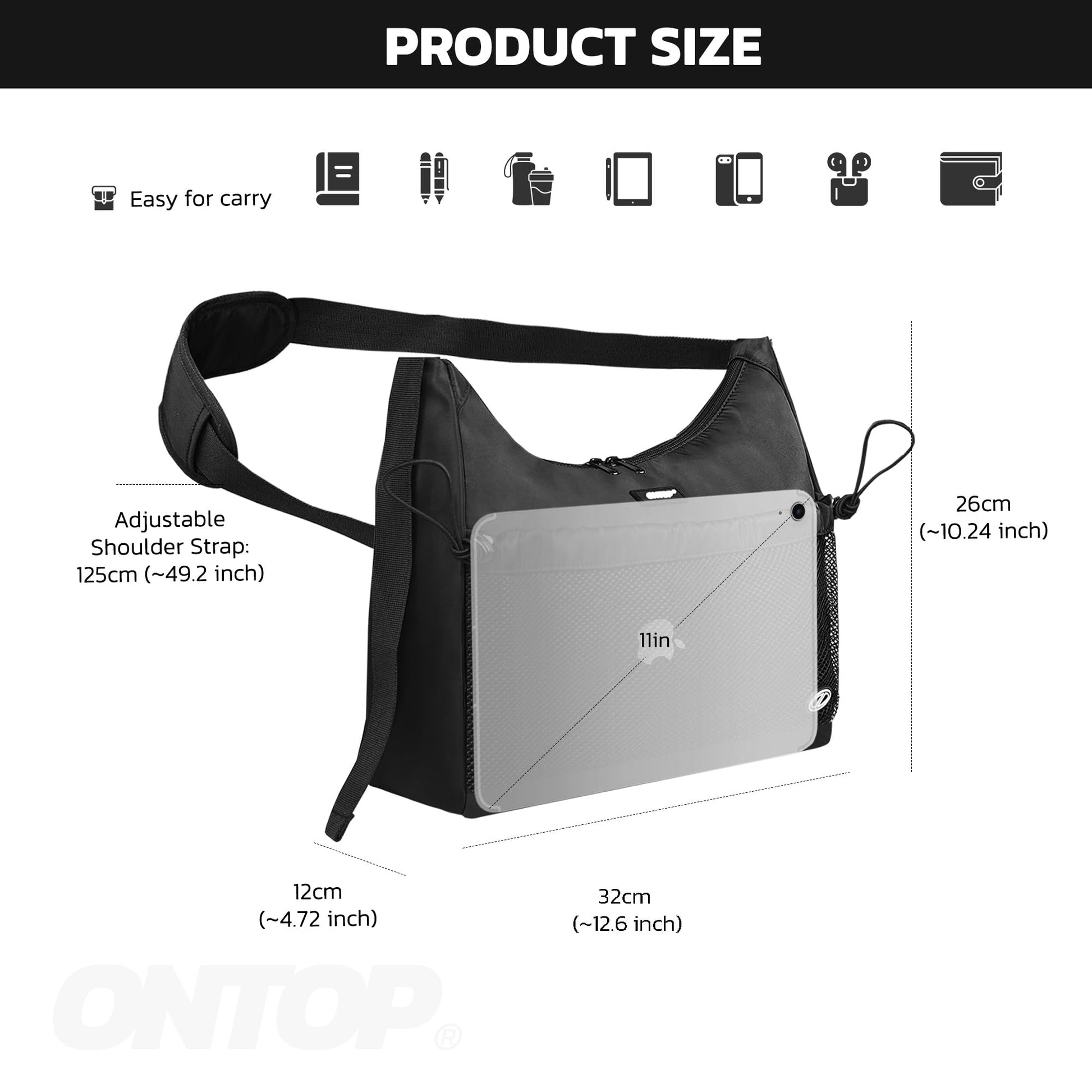 Statement Messenger Crossbody Bag