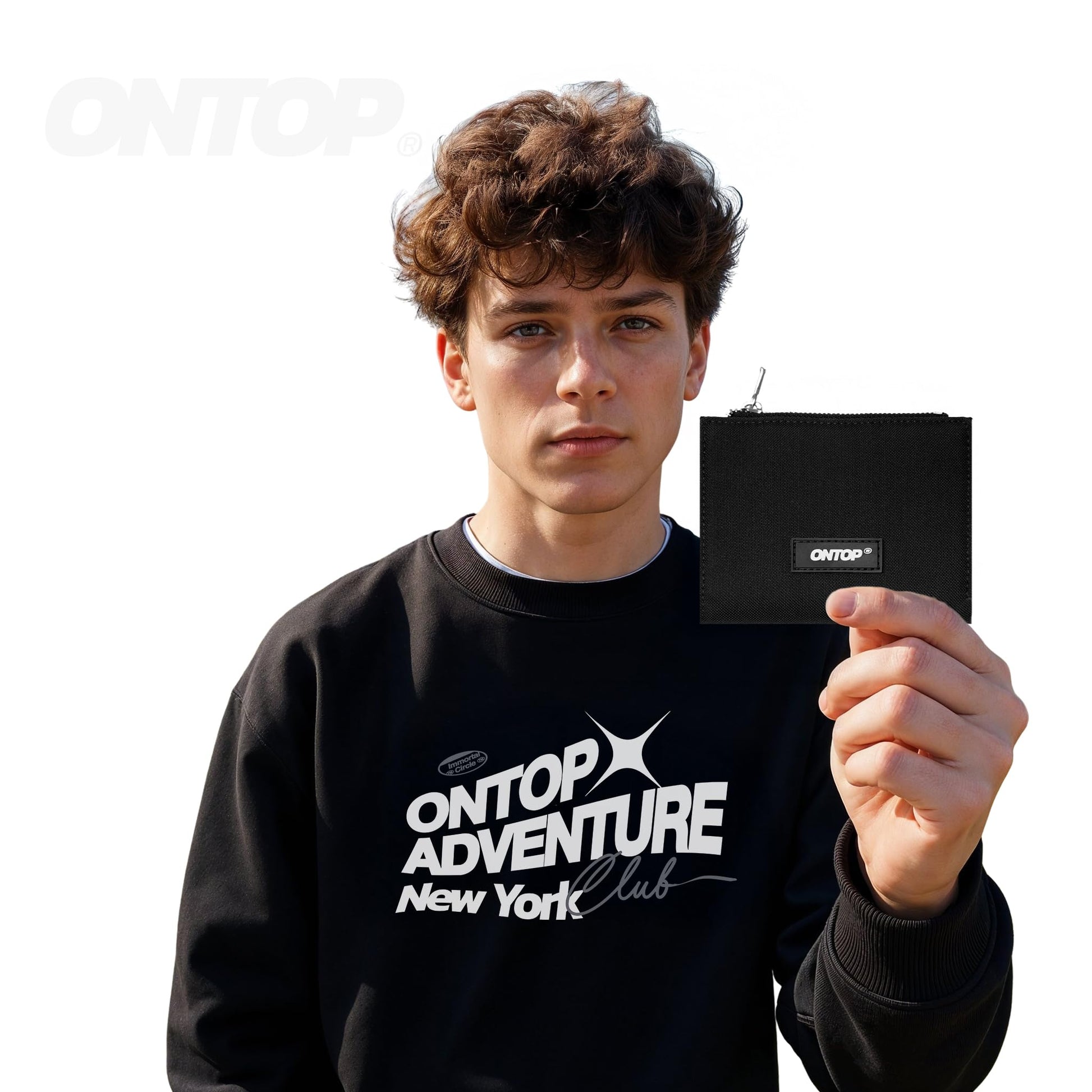 Bifold Zipper Wallet Card Holder