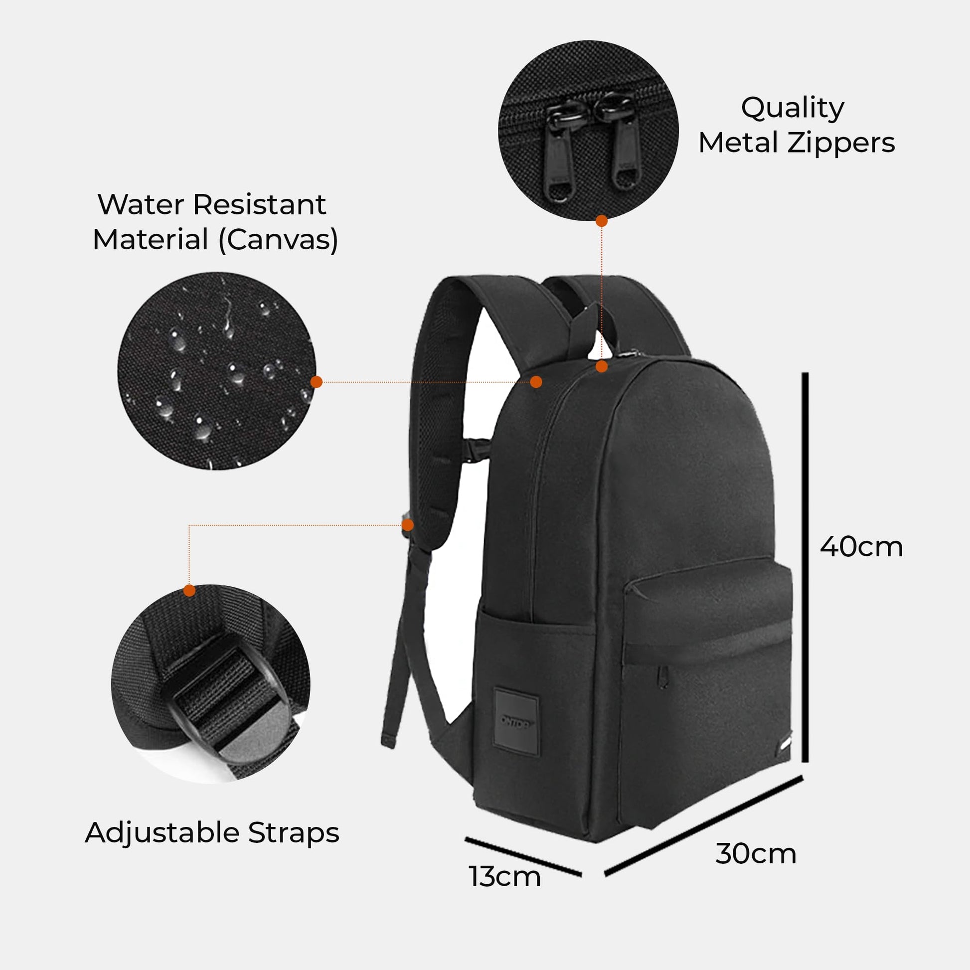 Casual Backpack 14 Inch Canvas